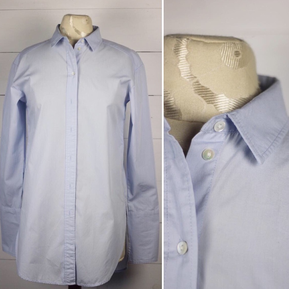 H&M Blue collared shirt